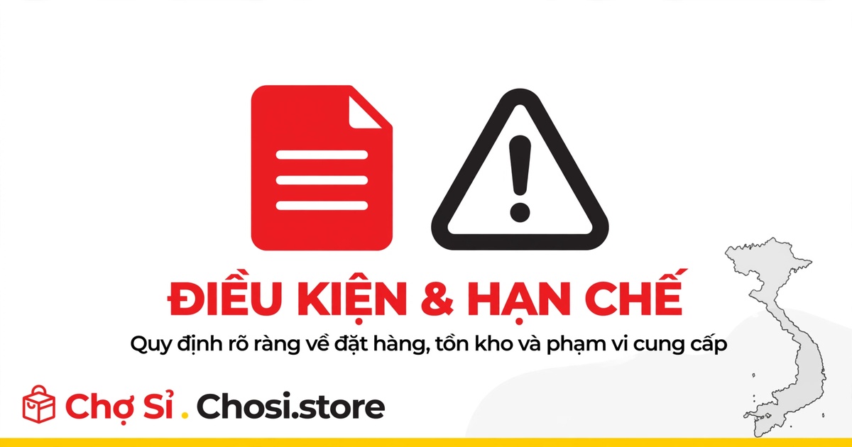 Điều kiện và hạn chế cung cấp hàng hóa