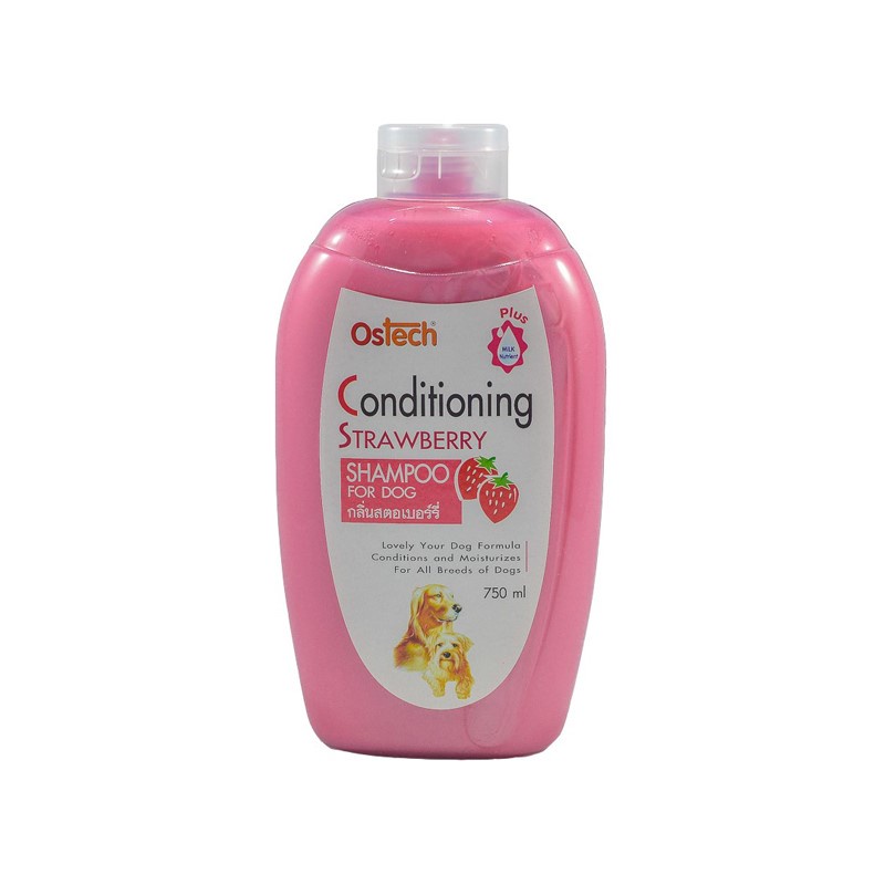 Dầu tắm dưỡng ẩm, chống dị ứng da cho chó Ostech Conditioning Dog Shampoo, Chai 750ml
