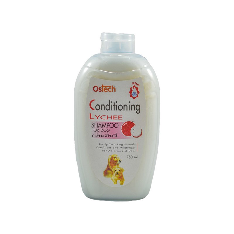 Dầu tắm dưỡng ẩm, chống dị ứng da cho chó Ostech Conditioning Dog Shampoo, Chai 750ml