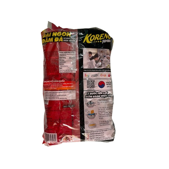 [1 THÙNG 100 GÓI] MÌ KORENO JUMBO CAY 7 CẤP ĐỘ – MÌ ĂN LIỀN HÀN QUỐC THÁCH THỨC VỊ GIÁC
