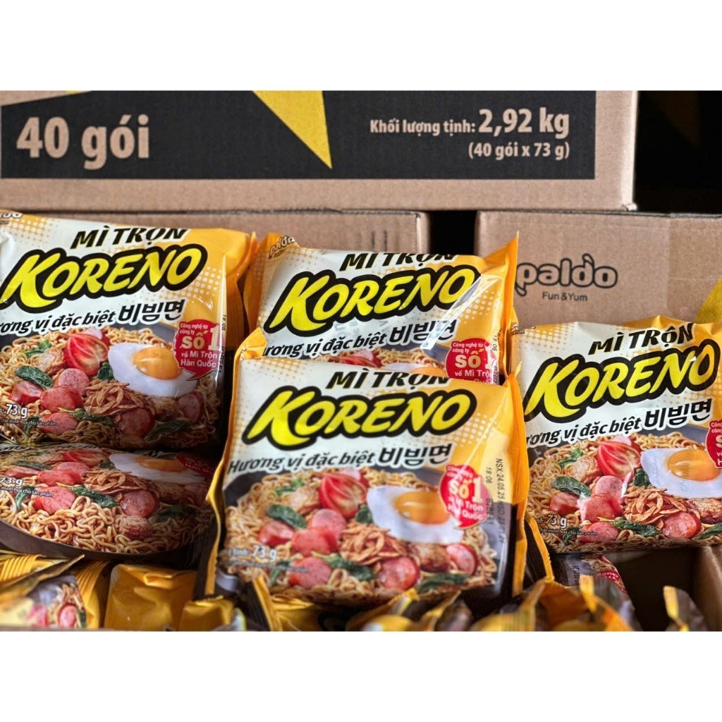 [THÙNG 40 GÓI] MÌ TRỘN KORENO PALDO – HƯƠNG VỊ ĐẶC BIỆT – MÌ ĂN LIỀN HÀN QUỐC CHÍNH HÃNG