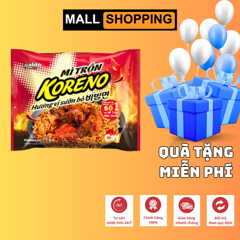 [THÙNG 40 GÓI] MÌ TRỘN KORENO PALDO – HƯƠNG VỊ ĐẶC BIỆT – MÌ ĂN LIỀN HÀN QUỐC CHÍNH HÃNG