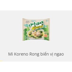 [THÙNG 24 GÓI] MÌ KORENO RONG BIỂN VỊ NGAO – GÓI 102G – NHẬP KHẨU CHÍNH HÃNG HÀN QUỐC