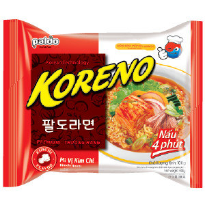 [THÙNG 24 GÓI] MÌ KORENO 4 VỊ THƠM NGON – GÓI 100G – MÌ ĂN LIỀN HÀN QUỐC CHÍNH HÃNG
