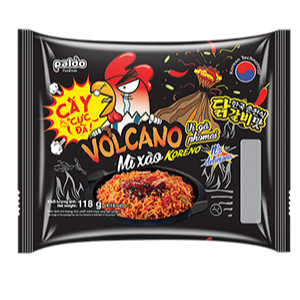 [THÙNG 24 GÓI] MÌ XÀO KORENO VOLCANO – VỊ GÀ PHÔ MAI & GÀ – GÓI 118G – MÌ ĂN LIỀN HÀN QUỐC