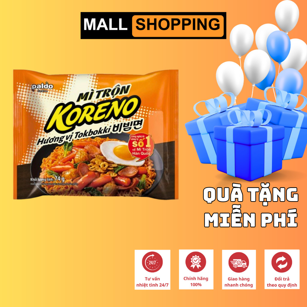 [THÙNG 40 GÓI] MÌ TRỘN KORENO PALDO – HƯƠNG VỊ ĐẶC BIỆT – MÌ ĂN LIỀN HÀN QUỐC CHÍNH HÃNG