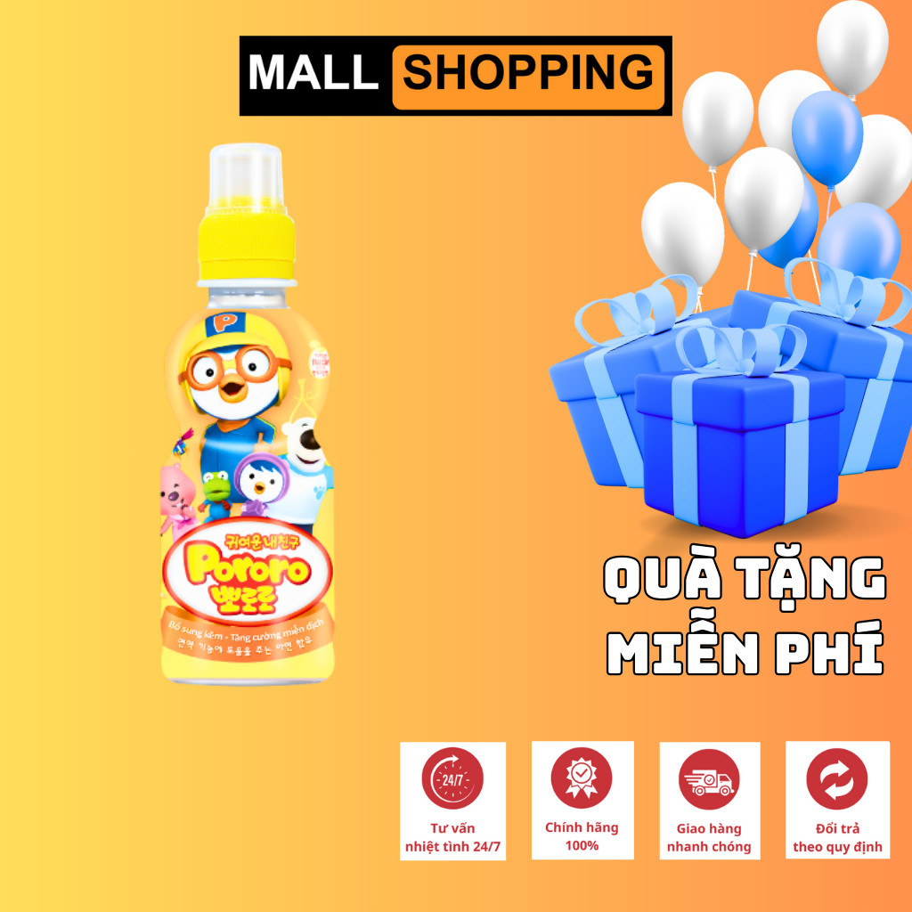 [THÙNG 24 CHAI] NƯỚC ÉP TRÁI CÂY PALDO PORORO – 235ML – NHẬP KHẨU CÔNG NGHỆ HÀN QUỐC – DATE MỚI GIÁ TỐT
