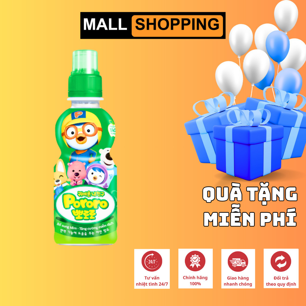 [THÙNG 24 CHAI] NƯỚC ÉP TRÁI CÂY PALDO PORORO – 235ML – NHẬP KHẨU CÔNG NGHỆ HÀN QUỐC – DATE MỚI GIÁ TỐT