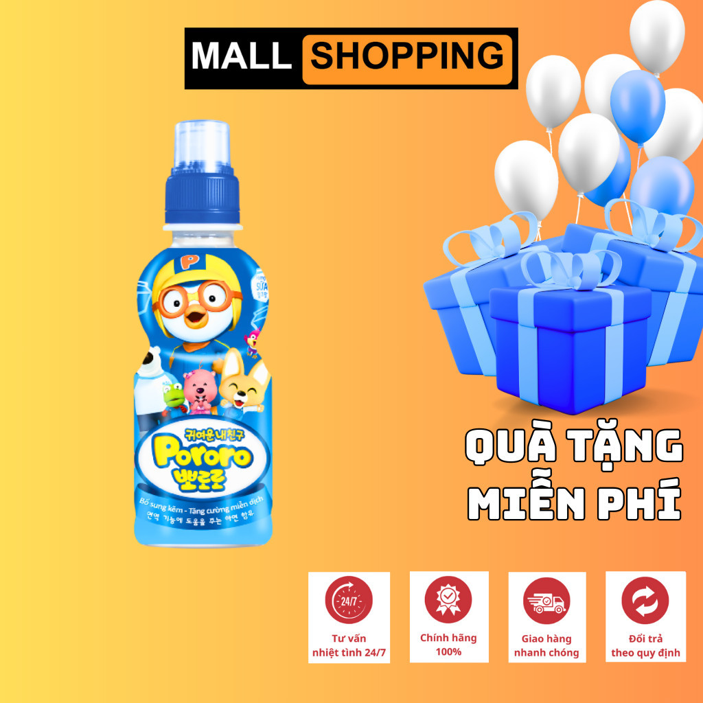 [THÙNG 24 CHAI] NƯỚC ÉP TRÁI CÂY PALDO PORORO – 235ML – NHẬP KHẨU CÔNG NGHỆ HÀN QUỐC – DATE MỚI GIÁ TỐT