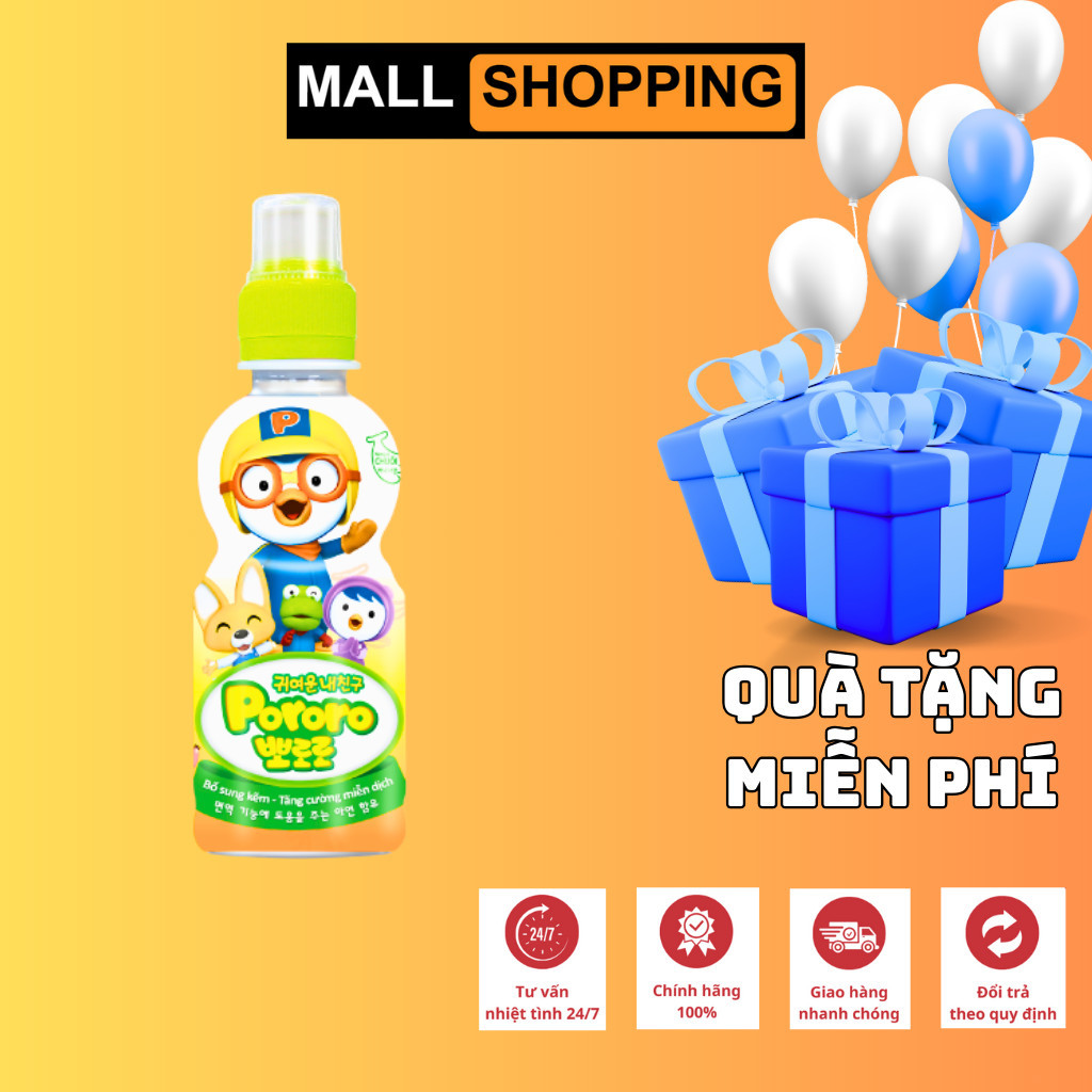 [THÙNG 24 CHAI] NƯỚC ÉP TRÁI CÂY PALDO PORORO – 235ML – NHẬP KHẨU CÔNG NGHỆ HÀN QUỐC – DATE MỚI GIÁ TỐT
