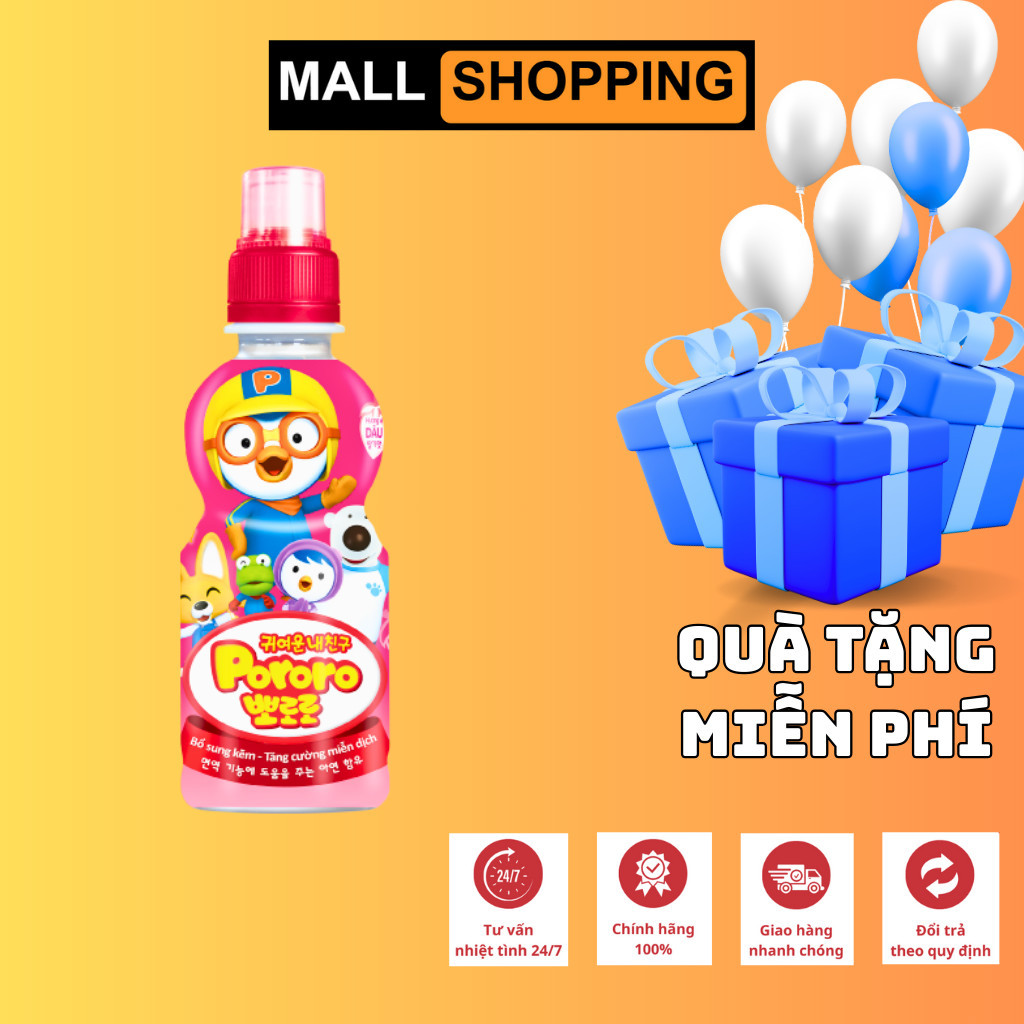 [THÙNG 24 CHAI] NƯỚC ÉP TRÁI CÂY PALDO PORORO – 235ML – NHẬP KHẨU CÔNG NGHỆ HÀN QUỐC – DATE MỚI GIÁ TỐT