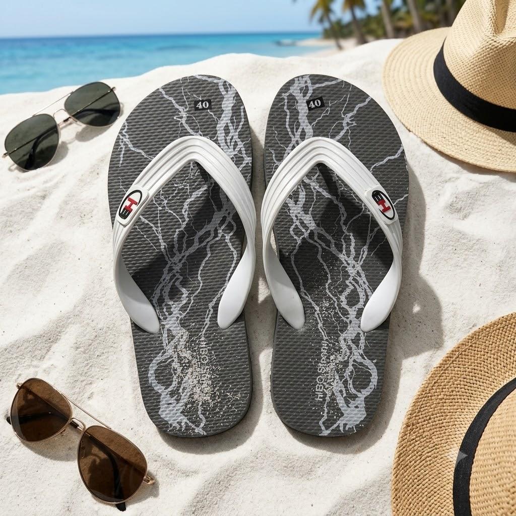 Dép Tông Nam HiBo Họa Tiết Sấm Sét - Trendy Cool Ngầu Cho Hè Này