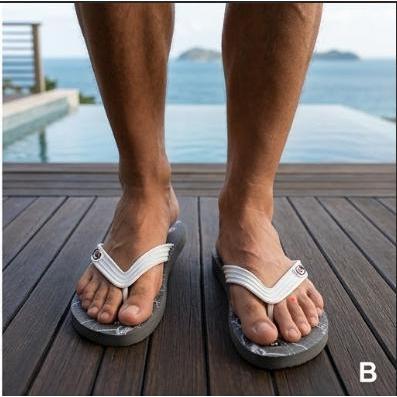 Dép Tông Nam HiBo Họa Tiết Sấm Sét - Trendy Cool Ngầu Cho Hè Này
