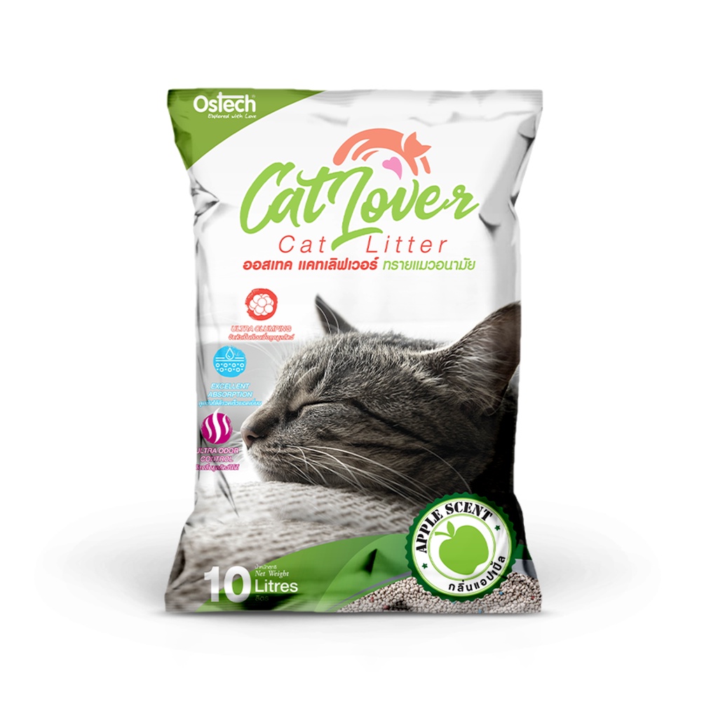 Cát vệ sinh cho mèo Ostech Cat Lover Litter, Túi 10 lít