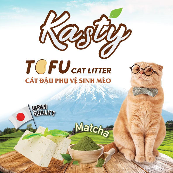 Cát đậu phụ vệ sinh mèo Kasty Tofu Cat Litter 6 Lít