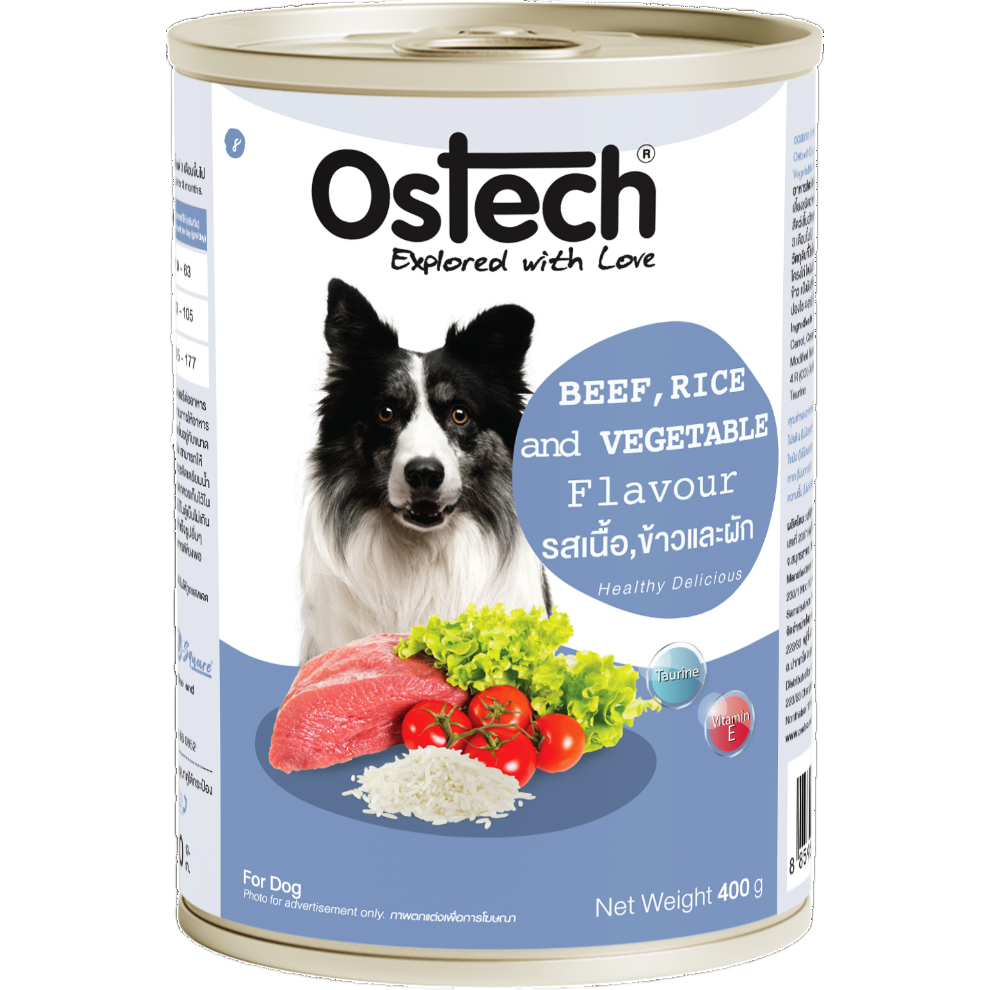 Pate cho chó Ostech Dog Food, Lon 400g