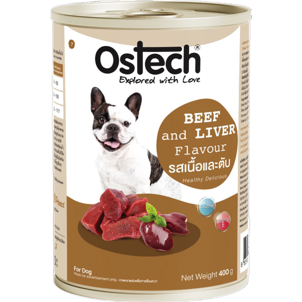 Pate cho chó Ostech Dog Food, Lon 400g