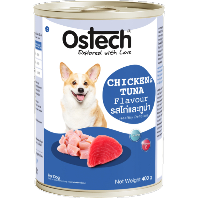 Pate cho chó Ostech Dog Food, Lon 400g